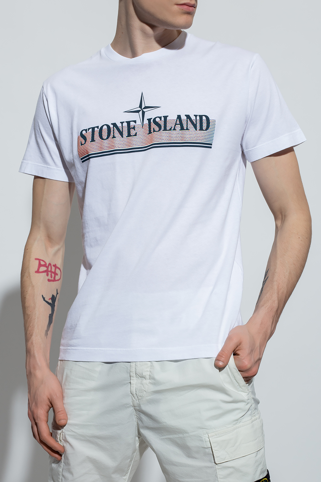Stone Island T-shirt with logo | Men's Clothing | Vitkac